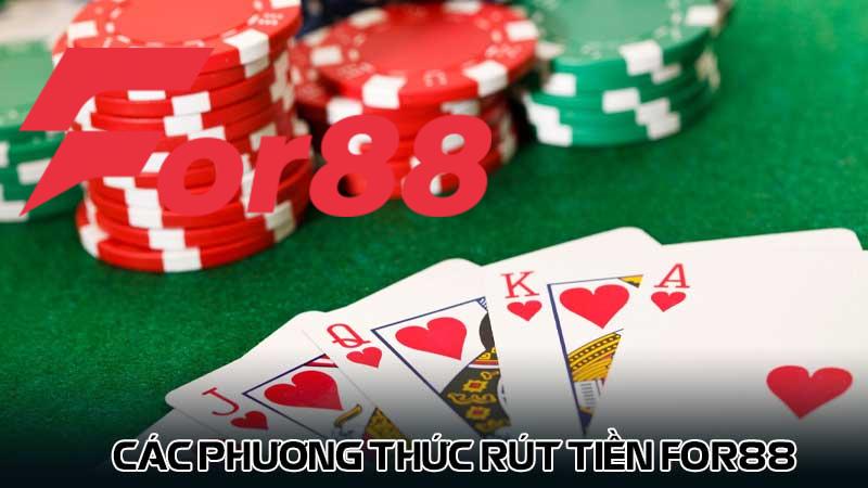 Các phương thức rút tiền for88