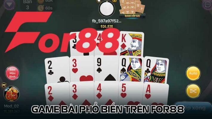 Game bài phổ biến trên For88